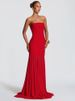 Mozision Off-shoulder Strapless Sexy Maxi Dress Women Elegant Scarf Collar Sleeveless Backless Bodycon Club Party Long Dresses_ecoleips.com