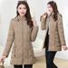 Women’s Slim-Fit Mid-Length Padded Coat – Winter Warmth With Stylish Quilted Design, Lightweight Yet Insulated Cotton Jacket_ecoleips.com