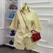 Women's Clothing Autumn Essential: Relaxed Lapel Short-Sleeve Shirt & Wide-Leg Shorts Set_ecoleips.com