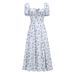 Best-Selling French Wholesale Foreign Trade Women's Clothing High-End Elegant Floral Fashionable Vacation Dress_ecoleips.com