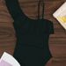 Women's Clothing Swimsuit Female Pure Color Sexy Tulle Breathable One Piece Swimsuit_ecoleips.com
