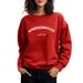 New 2023 Women's Fleece Lined Thickened Sweatshirt Casual round Neck Niche Design Spring Autumn Style Loose Top Trendy for Autumn And Winter_ecoleips.com