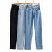 European And American Style Women's Jeans, 2020 Autumn New Model, Popular On Instagram, High-waisted, Side-slit,_ecoleips.com