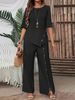 Women's Elegant Fashionable Loose Two Piece Set European American Style Irregular Hem Amazon Foreign Trade Clothing 9024_ecoleips.com