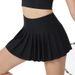 K Sunscreen Quick Drying Badminton Tennis Skirt Outdoor Running Sports Skirt Golf Pleated Yoga Skirt_ecoleips.com