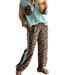 Women's Loose Leopard Print Patchwork Top Plus Leopard Print Trousers Suit_ecoleips.com