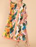 Women’s Clothing Shirt Dress, Fashionable And Casual, Large Size Loose Long Skirt, Printed Dress_ecoleips.com