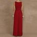 Women's Clothing Spring Dress Fashion Temperament Elegant Solid Color Slim Pleated Pleated Dress_ecoleips.com