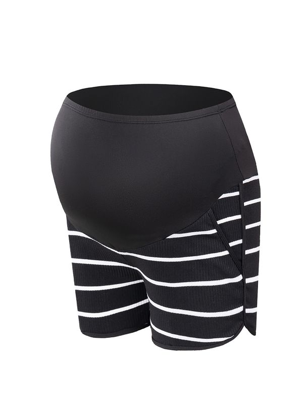 Women's Clothing Maternity Splicing Sports Leisure Elastic Belly Support Comfortable And Fashionable Shorts_ecoleips.com