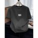 Women's Slim-Fit Pure Cotton Short Sleeve T-Shirt – Structured Shoulder, Vertical Stripe Design, Lightweight & Breathable For Spring & Summer_ecoleips.com