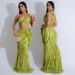 Women's Clothing Sleeveless One Shoulder Short Top With Sexy Hip Skirt_ecoleips.com
