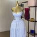 Women's Clothing Summer New Style Temperament V Neck Suspender Top High Waist Skirt Casual Suit_ecoleips.com