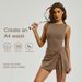 Women's Clothing Women's Spring Summer Outdoor Fitness Sports Skirt Anti-Exposure Breathable Cross Hemmed Mini Tennis Skirt One Piece_ecoleips.com