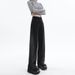 2025 Spring/Summer New Style Guangzhou Supply Women's Denim Straight Pants, High-Waisted Wide-Leg Pants With A Slimming_ecoleips.com