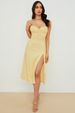 Women's Clothing Suspender Floral Slit Dress Sexy Floral Dress Women_ecoleips.com