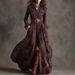 Women's French Vintage Plaid Asymmetrical Hem Plus Size Midi Dress – Slimming Casual Gown_ecoleips.com