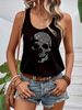 Women's Fashion Tank Top With Print And Round Neckline Perfect For A Cool Spring And Summe_ecoleips.com