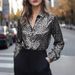 Aria Basics Aria Basics Cross-Border 2025 New Printed Leopard Print Spring Autumn Casual Fashion Shirt European And American Women's_ecoleips.com