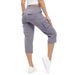 Women's Lightweight Capri Hiking Pants Casual Quick Drying Outdoor Travel Shorts With 6 Pockets_ecoleips.com