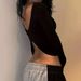 Voya Women's T-shirt For Spring And Summer, Featuring A Backless And Slimming Top Design For Women_ecoleips.com