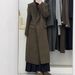 Luxury Double-Breasted Wool Coat – Longline Trench Coat With Notched Lapel (Cocoa/Taupe/Charcoal, S-M, Premium Outerwear)_ecoleips.com