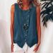 2026 Spring/Summer Cross-Border European And American Women's Fashion New Sleeveless Shirt Single-Breasted Loose Vest_ecoleips.com