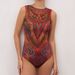Women's Smart Sunscreen Swimsuit Quick Drying Cross-Border Swimwear European Style Sexy Vacation Beach Dress Polyester_ecoleips.com