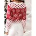 girl Foreign Trade Autumn Winter New European American Sweater Women's Christmas Snowflake Jacquard Long Sleeve Base_ecoleips.com