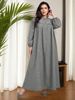Cross-border Middle Eastern Eid Al-Adha Arab Dubai Muslim Daily Robe Plus Size Women's Dress_ecoleips.com