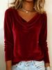 2026 European And American Cross-Border Independent Station Fashion Women's New Solid Color Swing Collar Long_ecoleips.com