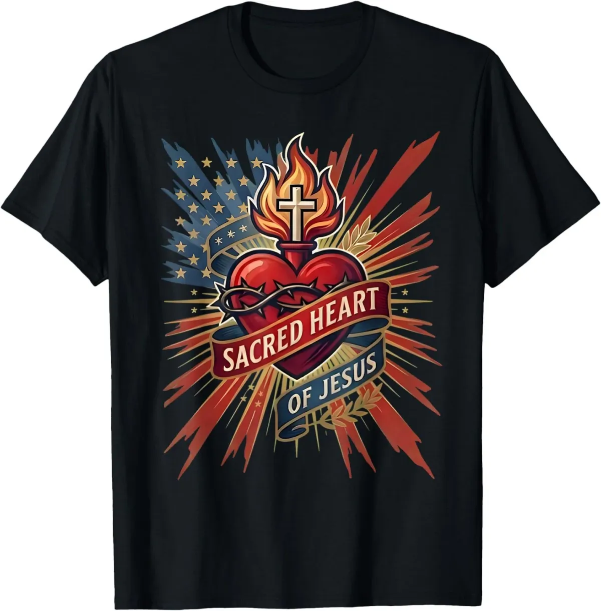 Women's T-Shirts Dedication To The Sacred Heart Of Jesus T-Shirt_ecoleips.com
