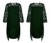 Women's Lace Splicing Chiffon Dress Three Quarter Sleeve Irregular Hem European And American Style_ecoleips.com