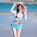 Aria Basics Women's Swimsuit 2026 New Model Ins Two-piece Four-piece Bikini Small Busts, Conceals Fat Looks Slimming, Suitable For_ecoleips.com
