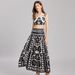 Women's Clothing Retro Jacquard Knitted Suit Sleeveless Vest Mid Length Skirt High End Lady Two Piece Suit_ecoleips.com