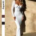 Women Elegant Long Sleeve Bodycon Floor‑Length Maxi Dress Party Dating Evening Outfit_ecoleips.com