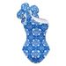 Women's 3D Floral Print One Piece Swimsuit Ethnic Style Cross-Band Back Beach Vacation Fashion Sexy Simple Nylon Polyester_ecoleips.com