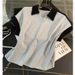 Women's Clothing New Summer Fashion Age Reducing Simple Contrast Color Short Sleeved T Shirt High Waist Shorts Casual Two Piece Suit_ecoleips.com