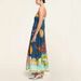 Women's Clothing Summer New Holiday Big Swing Graffiti Cotton And Linen Sleeveless Suspender Dress_ecoleips.com