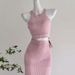Dopamine Outfit Dress Long Skirt Two-Piece Set High-End Off-Shoulder Top Halter Neck Camisole_ecoleips.com