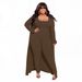 High Elastic Piercing Three Piece Set for Women Large Size Autumn Winter Fashion Sexy Temperament Clothing Set_ecoleips.com