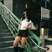 Slim Fit T-Shirt for Women Color Block Number Print Sexy Short Y2K Style European Export American Hot Girl Fashion_ecoleips.com