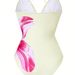 2026 Sexy One Piece Swimsuit European And American Style Foreign Trade Cross Border Charm Lily Print Women's Swimwear_ecoleips.com
