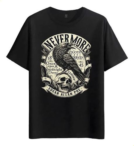 Women's T-Shirts Tshirt Muscle Freaks Crow And Skull Edgar Allan Style_ecoleips.com