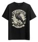 Women's T-Shirts Tshirt Muscle Freaks Crow And Skull Edgar Allan Style_ecoleips.com