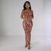 Verve TD2768 Summer Women's Zebra Print Elegant Long Backless Two-Way Dress_ecoleips.com