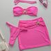 Sexy Solid Color Bikini Split Swimsuit Three Piece Suit New Suspender Bikini_ecoleips.com