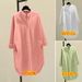 Women's Clothing Spring And Autumn New Version Loose Design Layered Medium And Long Shirt_ecoleips.com