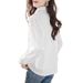 Light Luxury High-end Women's Top, New Spring Style, Slimming, Casual And Fashionable, White Shirt With A Unique Design_ecoleips.com