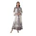 Women's Long Robe Embroidered Fabric Printed Rhinestone 241113 Cross Border Style Long Dress Muslim Fashion_ecoleips.com