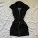 Spring And Summer New Spice Girl Retro Sleeveless Denim Dress Women's Niche Design Feeling Waist And Thin Slim Denim Skirt_ecoleips.com